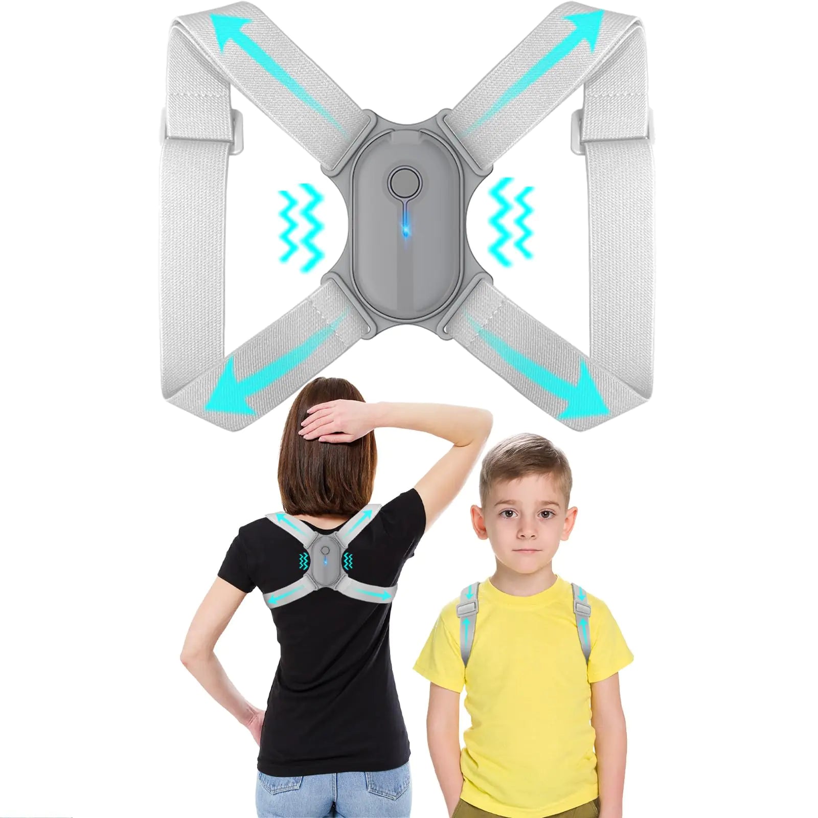 Posture Corrector for Women & Kids with Vibration